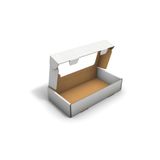 Fark Kutu Pencereli Ondüle 29x15,2x5,8 cm Beyaz Ondüle Kargo Kutusu E-Ticaret Gönderi Kutusu 25 adet