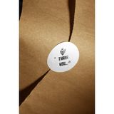 Fark Kutu Thank You Yuvarlak Dekoratif Etiket Sticker 4 cm – 108 Adet - Beyaz - Siyah