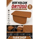 Fark Shop Fiat Brava Ile Uyumlu Özel Taba Deri Taba Dikiş Kolçak Örtüsü