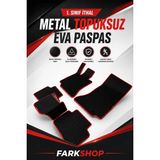 Fark Shop Fiat Bravo (2007 2014) Için 1. Kalite Eva Iç Paspas Takımı (Metal Topuksuz) - Siyah