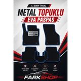 Fark Shop Fiat Bravo (2007 2014) Için Eva Iç Paspas Takımı Özel (Metal Topukluk Dahil) - Siyah