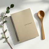 Fark Tanıtım 12 Haftalık A5 Beslenme ve Kilo Takip Planlayıcı Defter / Spiralli, Suni Deri Kapa - Çok Renkli