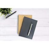 Fark Tanıtım 2'Li Çizgili Defter, A5 Boyut (15X21 Cm), 60 Yaprak, 90Gr. Ivory Kağıt, Siyah Ve Kraft Kapaklar, Ofis İçin İdeal, Planlayıcı (�