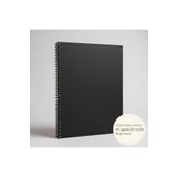 Fark Tanıtım A4 Kareli Spiralli Defter (Siyah Kapak)