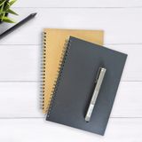 Fark Tanıtım A5 15x21 cm 60 Yaprak 90 gr Ivory Kağıt Siyah ve Kraft Kapaklar 2'li Çizgili Defter