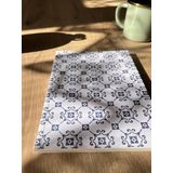 Fark Tanıtım Amerikan Ciltli A5 Çizgili 64 Yaprak 90 gr Ivory Kağıt Mediterranean Pattern Kapak Tasarımı I Defter