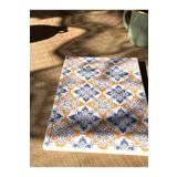 Fark Tanıtım Amerikan Ciltli A5 Çizgisiz 60 Yaprak 90 gr Ivory Kağıt Mediterranean Pattern Kapak Defter