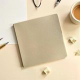 Fark Tanıtım Defter, Çizgisiz Not Defteri – PU Deri Not Defteri – 16,5x16,5 cm, 96 Yaprak (192 Sayfa), 90 gr Ivory Kağıt, Esnek Kapak, Ofis ve Kırtasiye (Kumlu Toprak)