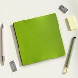 Fark Tanıtım Defter, Noktalı Not Defteri – PU Deri Not Defteri – 16,5x16,5 cm, 96 Yaprak (192 Sayfa), 90 gr Ivory Kağıt, Esnek Kapak, Ofis ve Kırtasiye (Fıstık Yeşili)