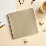 Fark Tanıtım Defter, Noktalı Not Defteri – PU Deri Not Defteri – 16,5x16,5 cm, 96 Yaprak (192 Sayfa), 90 gr Ivory Kağıt, Esnek Kapak, Ofis ve Kırtasiye (Kumlu Toprak)