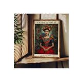 Fark Tanıtım Frida Kahlo Çerçevesiz Poster, Modern Dekoratif Çerçevesiz Poster, Tablo, FridaKahlo, 21 x 30
