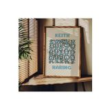 Fark Tanıtım Keith Haring Çerçevesiz Poster, Modern Dekoratif Çerçevesiz Poster, Tablo, KeithHaring-6, 40 x 50