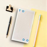 Fark Tanıtım Masaüstü Planlayıcı | Kopar-At Kareli Not Kağıdı Not Defteri | 150 Yaprak, 90 gr Ivory Kağıt | Uzun Form Planlayıcı – 226x118 mm (To Do)