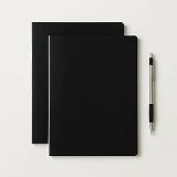 Fark Tanıtım Özel Tasarım Siyah Kraft Kapaklı A4 Defter - 180 Derece Açılabilir, Sırtı Dikişli,%100 El İşçiliği, Ofis, Okul, Günlük Kullanım İçin İdeal Defter (Kareli)