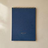 Fark Tanıtım / Paperto. Spiralli Tarihsiz Günlük Planlayıcı, A4 (21 × 29,7 Cm), 60 Yaprak, 110 gr Ivory Kağıt, Günlük Plan Defteri (Türkçe) - 41 Delft Blue