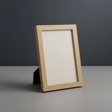Fark Tanıtım Premium Masif Çam Çerçeve - 3mm MDF Arkalık - 500 Mikron Kırılmaz Şeffaf PVC Ön Koruma - Şık ve Dayanıklı Duvar Ahşap Çerçevesi (Ham, Masaüstü 13cm x 18cm)