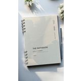 Fark Tanıtım Spiralli 80 Yaprak Çizgili A5 Defter, Not Defteri, Okul Defteri, 4 Farklı Renk Seçeneği (01 Light Grey)