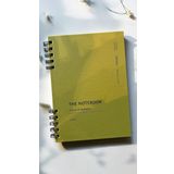 Fark Tanıtım Spiralli 80 Yaprak Çizgili A5 Defter, Not Defteri, Okul Defteri, 4 Farklı Renk Seçeneği (03 Olive Green)