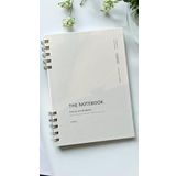 Fark Tanıtım Spiralli 80 Yaprak Çizgisiz A5 Defter, Not Defteri, Okul Defteri, 4 Farklı Renk Seçeneği (01 Light Grey)