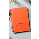 Fark Tanıtım Spiralli 80 Yaprak Çizgisiz A5 Defter, Not Defteri, Okul Defteri, 4 Farklı Renk Seçeneği (04 Orange Coral)
