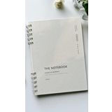 Fark Tanıtım Spiralli 80 Yaprak Noktalı A5 Defter, Not Defteri, Okul Defteri, 4 Farklı Renk Seçeneği (01 Light Grey)