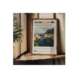 Fark Tanıtım Travel Art Çerçevesiz Poster, Modern Dekoratif Çerçevesiz Poster, Tablo, Bosnia, 21 x 30