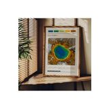 Fark Tanıtım Travel Art Çerçevesiz Poster, Modern Dekoratif Çerçevesiz Poster, Tablo, Wyoming, 50 x 70