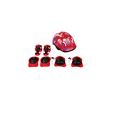 Fark Teknoloji Çocuk Kask Dizlik Set Desenli Bisiklet Scooter Paten Koruyucu Kask Dizlik
