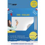 Farklı Bi Kağıt Statik Akıllı Kağıt Tahta Beyaz 50x500 Cm Kalem Hediyeli