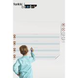 Farklı Bi Kağıt Uv Baskı Mavi Kılavuz Çizgili Akıllı Kağıt Yazı Tahtası 100x56cm Silgili Kalem Hediye