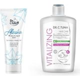 Farmasi Alaska Masaj Jeli + Farmasi Dr. C. Tuna Vitalizing Sarımsak & Capixyl Koparak Dökülen Saçlar Için Canlandırıcı Şampuan 500 ml