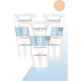 Farmasi BB All In One Krem Açıktan Ortaya 50 ml 3 Adet Canlandırıcı Etkili Karma Ciltler İçin E Vitamini İçerir
