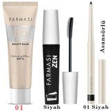 Farmasi BB Krem 01 30 Ml Zen Maskara 8 Ml Asansörlü Göz Kalemi 01 Siyah - BBKREM01