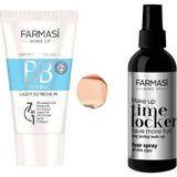 Farmasi BB Krem Açıktan Ortaya 50 ml 02 ve Makyaj Sabitleyici 115 ml Uzun Süre Kalıcı
