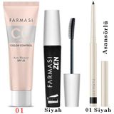 Farmasi Cc Krem 01 30 Ml Zen Maskara 8 Ml Asansörlü Göz Kalemi 01 Siyah - CCKREM 01