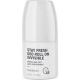 Farmasi Erkek Pudrasız Invisible Roll-on Deodorant 50 ml Ferah Koku 48 Saat Kalıcı Hızlı Kuruyan