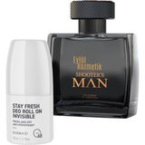 Farmasi Invisible Anti-Perspirant Erkek Deo Roll On 50 ml & Shooter's Man Black Erkek Parfümü Edp 75 ml