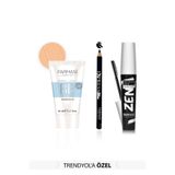 Farmasi Makyaj Seti - Zen Maskara & Bb Krem All In One 50 ml Orta Ton & Siyah Express Göz Kalemi 01