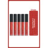 Farmasi Mat Likit Ruj 212 4 Ml Red Flame - 5 Adet