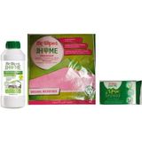 Farmasi Mikrofiber Genel Temizlik Bezi + Çok Amaçlı Temizleyici 1000 ml + Sihirli Sünger - Şeffaf
