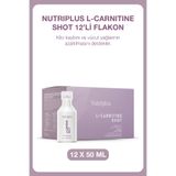 Farmasi Nutriplus L-Carnitine Shot 12 x 50 ml | Kafeinsiz Doğal Narenciye Aromalı L-Karnitin Takviyesi
