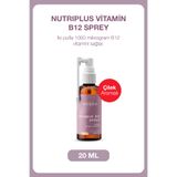 Farmasi Nutriplus Vitamin B12 Sprey 20 ml | Çilek Aromalı 1000 mcg B12 Takviye Edici Gıda