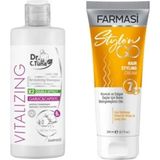 Farmasi Sarımsaklı 225 ml Şampuan +Style N Go Kıvırcık Saçlar için 200 ml Saç Kremi