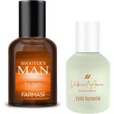 Farmasi Shooters Man Erkek Parfümü 50 Ml & Vibrant Aura Kadın Parfüm 50 Ml