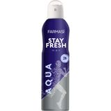 Farmasi Stay Fresh Aqua Erkek Deodorant 150 ml 24 Saat Koruma Sağlayan Sprey