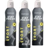 Farmasi Stay Fresh Sport Erkek Deodorant 150 ml x 3