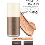 Farmasi Vfx Pro Camera Ready Fondöten C20 Soğuk Alt Ton 30 ml Vegan ve Gluten İçermez