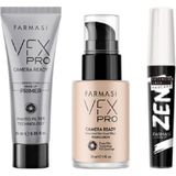Farmasi Vfx Pro Makyaj Bazı Vfx Pro Fondöten 02 Porcelain Zen Maskara