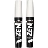 Farmasi Zen Maskara Hacim Verici Etkiyle 8 ml 2'li Set Uzun ve Dolgun Kirpikler İçin - Koyu Siyah