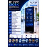 Farmatek Iphone Kiosk Totem - Dijital Kiosk 50" - Siyah - Gri